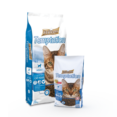 Бюджетни гранули за котки с птиче месо Princess Maintenance – Temptation - 2 кг.
