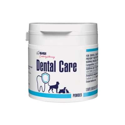 Пудра за дентална хигиена за кучета и котки- GIGI VET DENTAL CARE Powder – Fresh Breath & Cleaner Teeth.