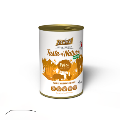 Консерва за кучета със свинско и пилешко TASTE OF NATURE PALEO Pork with chicken 400GR