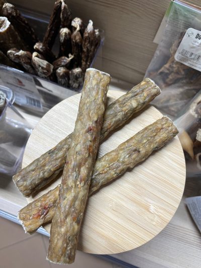 Лакомство за куче - Празнична пръчка за дъвчене гъска, круша и череша (бр.)