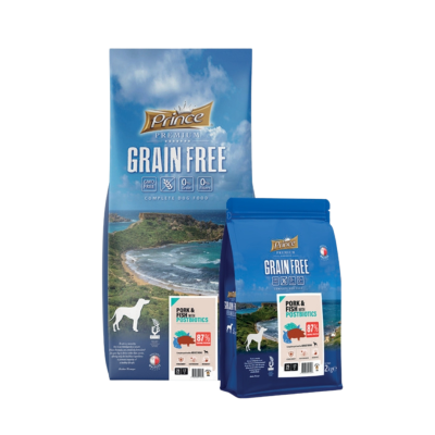 Премиум хипоалергенни гранули за кучета със свинско, риба и постбиотици PORK&FISH POSTB, 12KG - за средни и едри породи