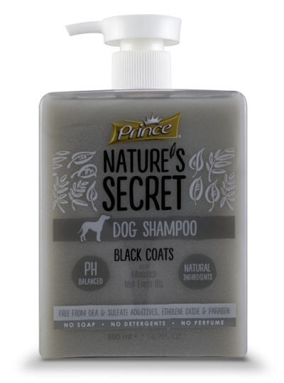 Шампоан с масло от марокански ядки за черна козина SHAMP BLACK COATS 500ML - Шампоан за кучета