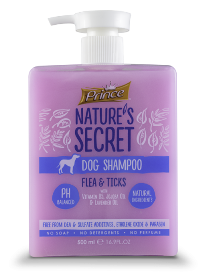 Шампоан с витамин B5, масло от жожоба и лавандула против бълхи и кърлежи SHAM FLEA & TICK 500ML - Шампоан за кучета
