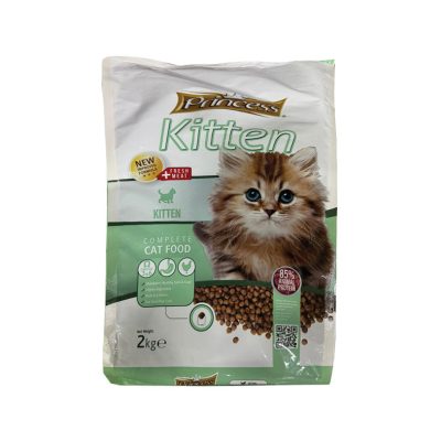 Бюджетнa суха храна за малки котенца с птиче месо Princess Kitten - 2 кг.