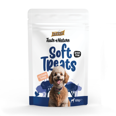Лакомства за кучета с прясно пуешко PRINCE SOFT TREATS - Fresh Turkey 100GR