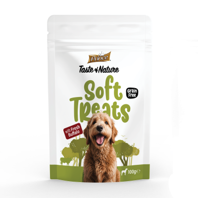 Лакомства за кучета с прясно биволско PRINCE SOFT TREATS Fresh Buffalo 100GR