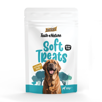 Лакомства за кучета с прясно патешко PRINCE SOFT TREATS - Fresh Duck 100GR