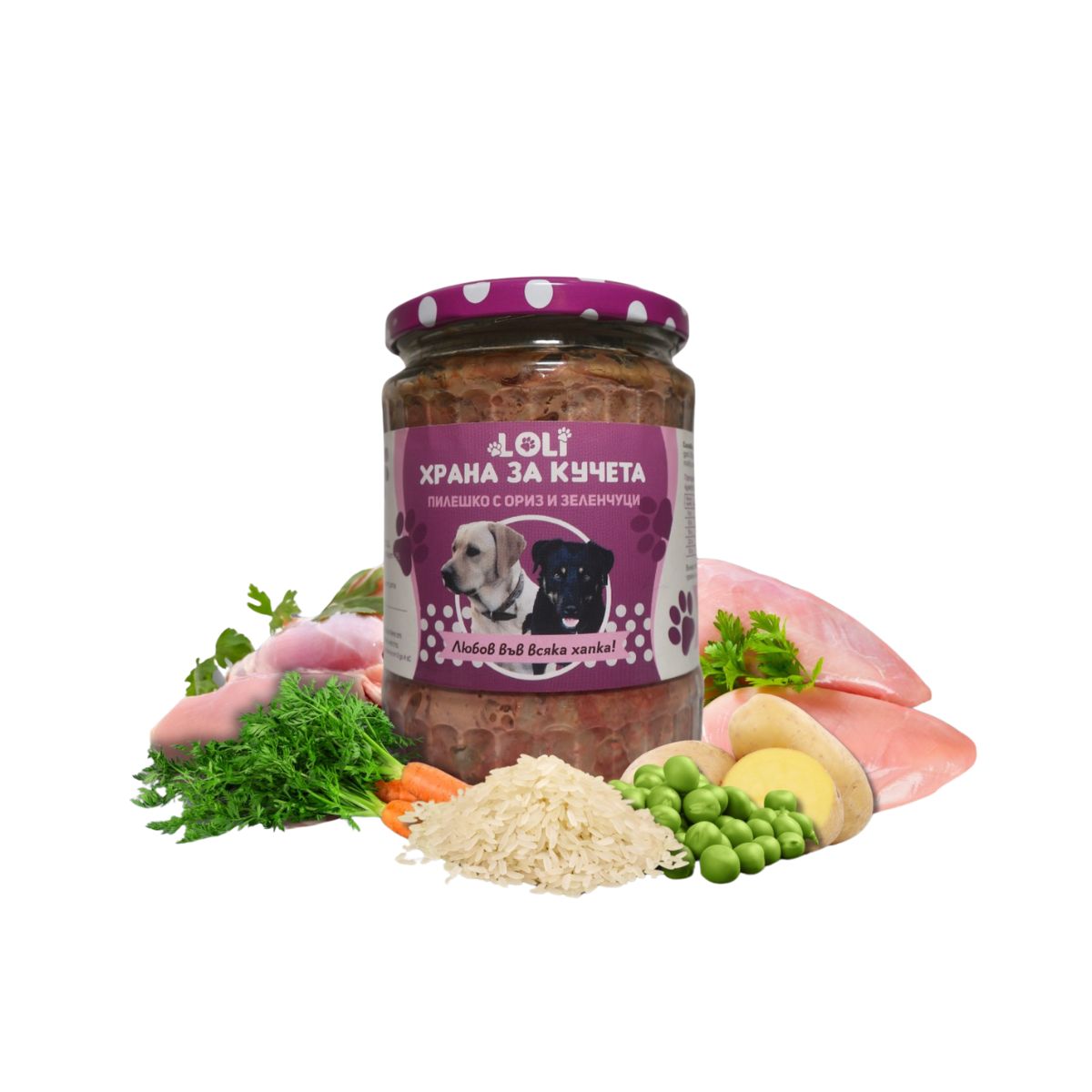 domashna-hrana-za-kucheta-s-pileshko-i-zelenchutsi-_-LOLI-burkan-500-g-1