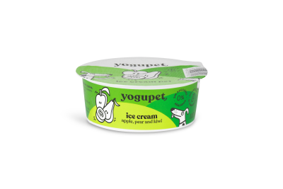 Yogupet Ice Cream – Ябълка, круша и киви (сладолед за кучета и котки) 110gr