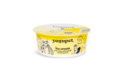 Yogupet Ice Cream – Кокос, ананас и банан (сладолед за кучета и котки) 110gr